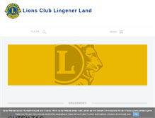 Tablet Screenshot of lions-lingenerland.com